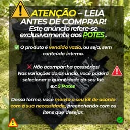Kit 4 Potes Pretos Para Campo Básico Sd Curso Op Kit Militar