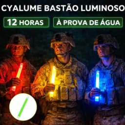 Cyalume Bastão Luminoso À Prova D Agua Duração Luz 8h/12h