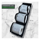 Porta Papel Higiênico Para Banheiro Em Tela Fixação Velcro