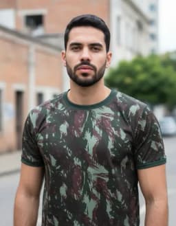 Camiseta Camuflada Exército Brasileiro- Alto Padrão