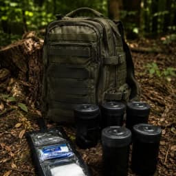 Kit Com 3 Potes + 3 Divisores Kit Militar Campo Básico Sd