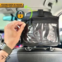 Porta Recado/telefone Para Passageiro Uber Encosto Banco