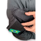 Gandoleta Preta Combat Shirt Tática Camiseta Policial Eb