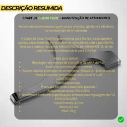 Chave De Clicar Para Manutenção Do Armamento Fal Clicar Mira