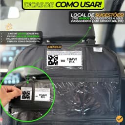 Organizador Para Carro Uber/99/indriver Porta Treco Veicular